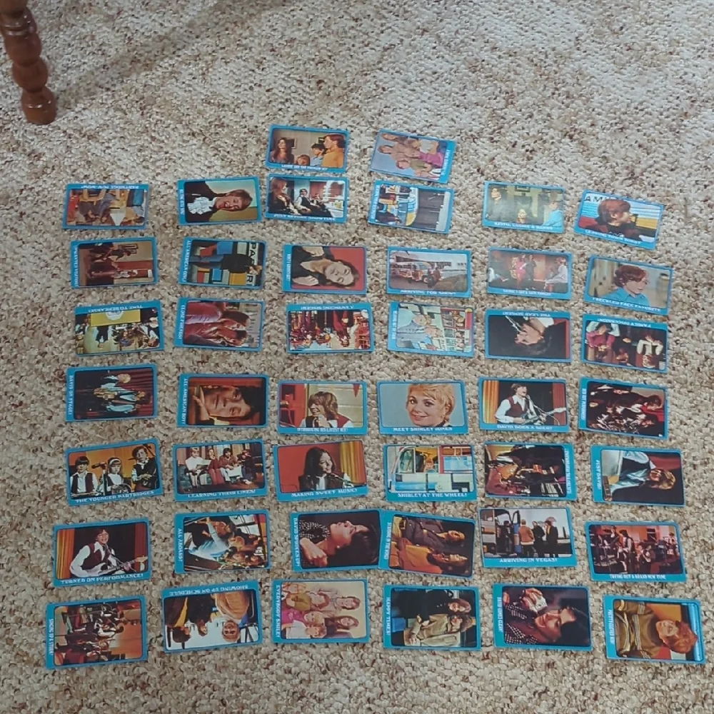 1971 Topps The Partridge Family Blue Framed Trading Cards Lot of 45 Missing 10 - Picture 2 of 16